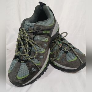 DAKOTA Women's Low-Cut Safety Toe Hiking Work Shoes Grey/Green Size 10